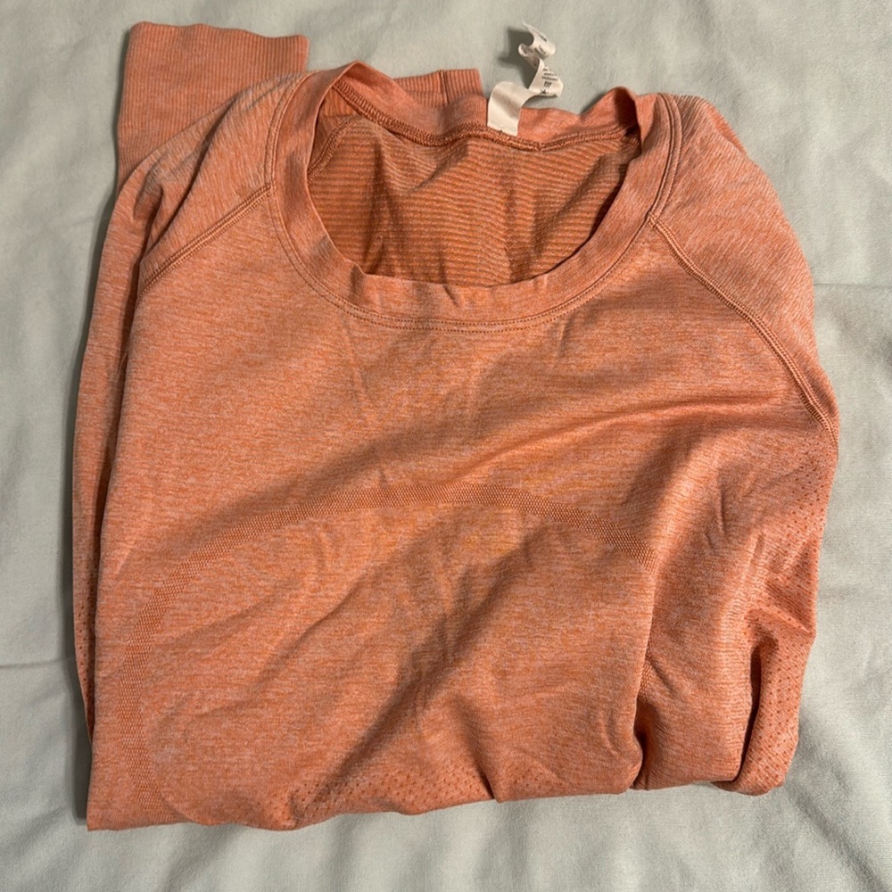 Lululemon Swiftly Tech Long Sleeve light orange